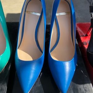 Guess by Marciano blue pump heels leather sole